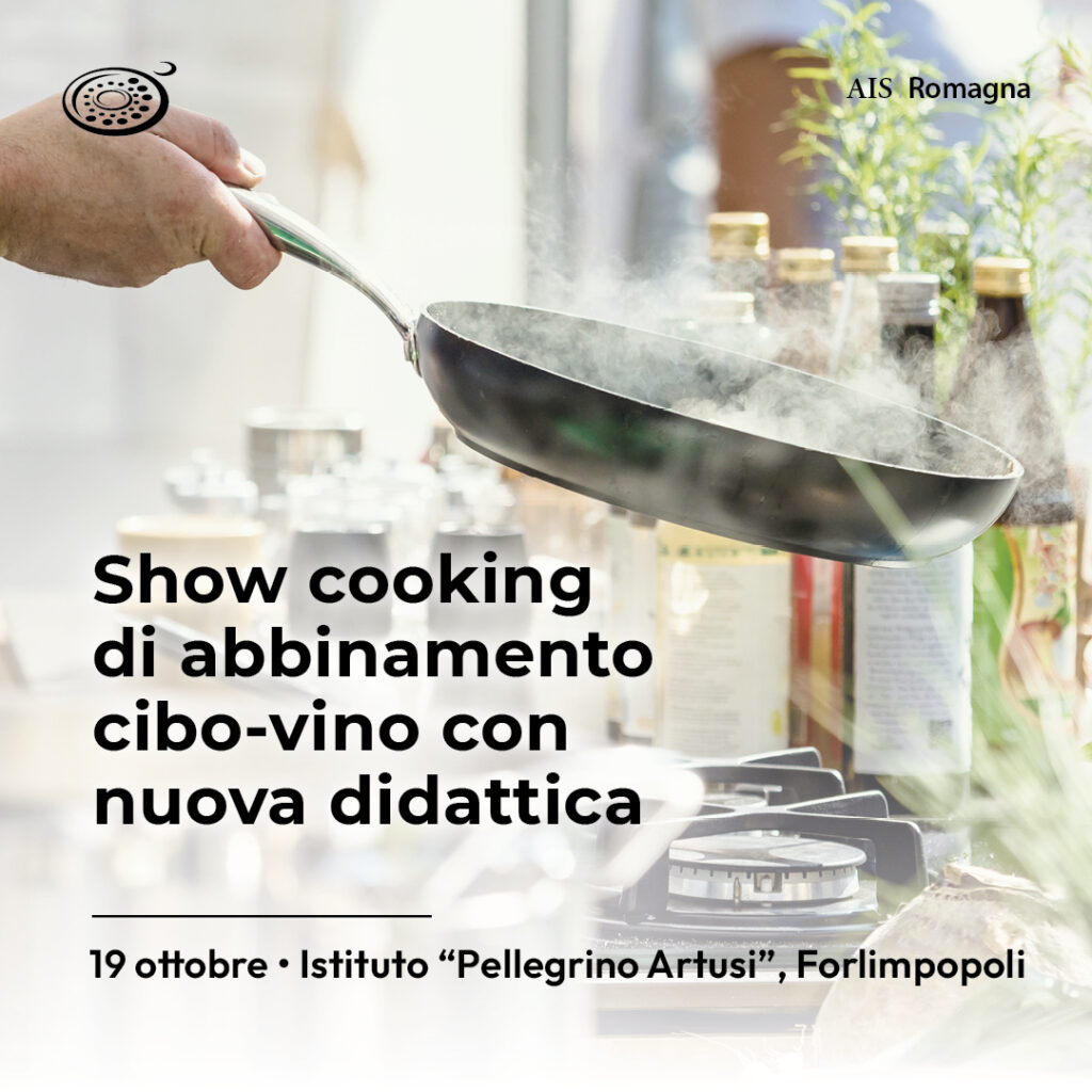 Show cooking di abbinamento cibo-vino con nuova didattica